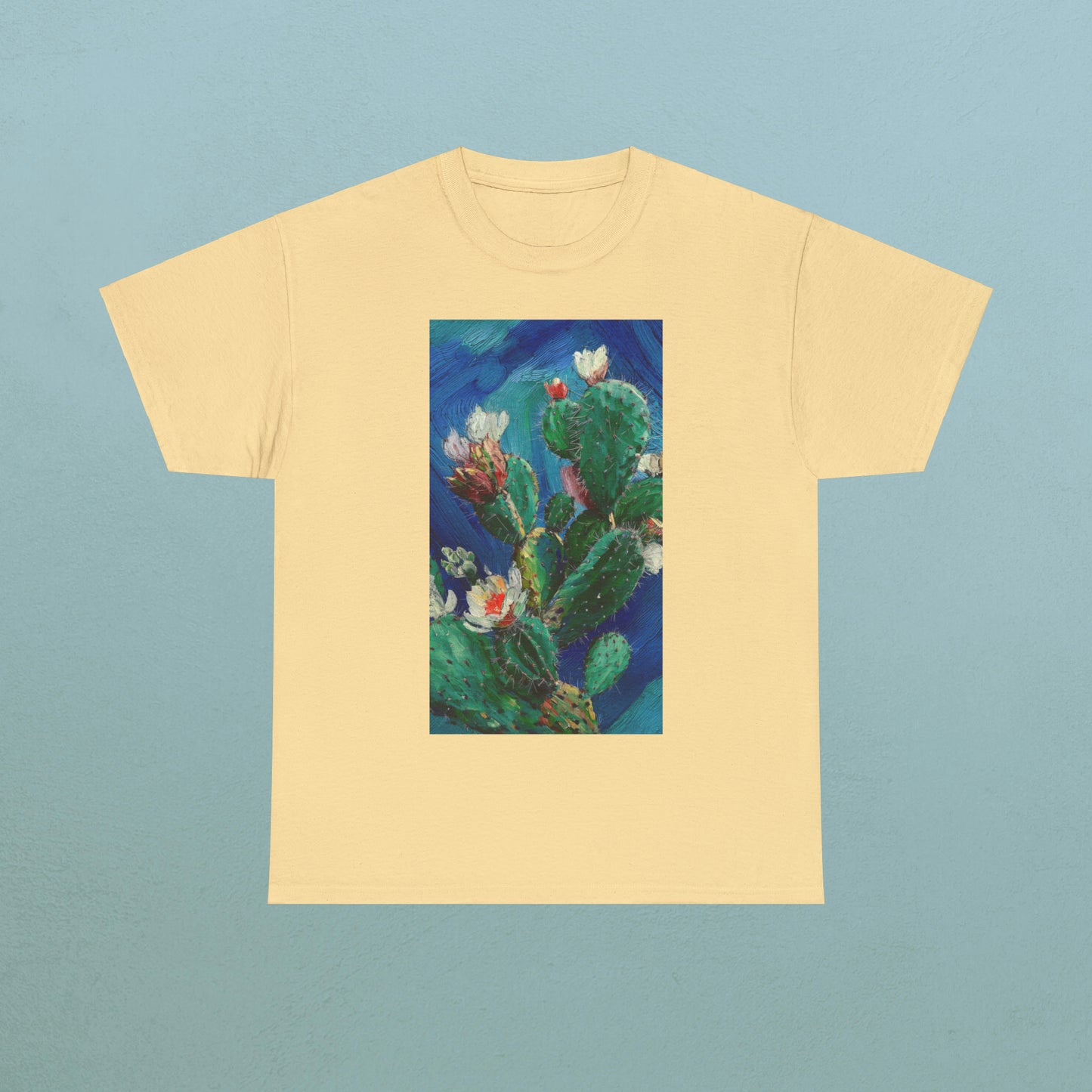 Van Gogh Cactus 3 - Unisex Cactus T-Shirt