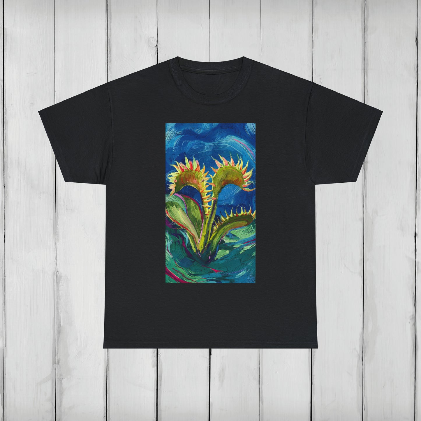 Van Gogh Flytrap 2 - Unisex Carnivorous Plant T-Shirt