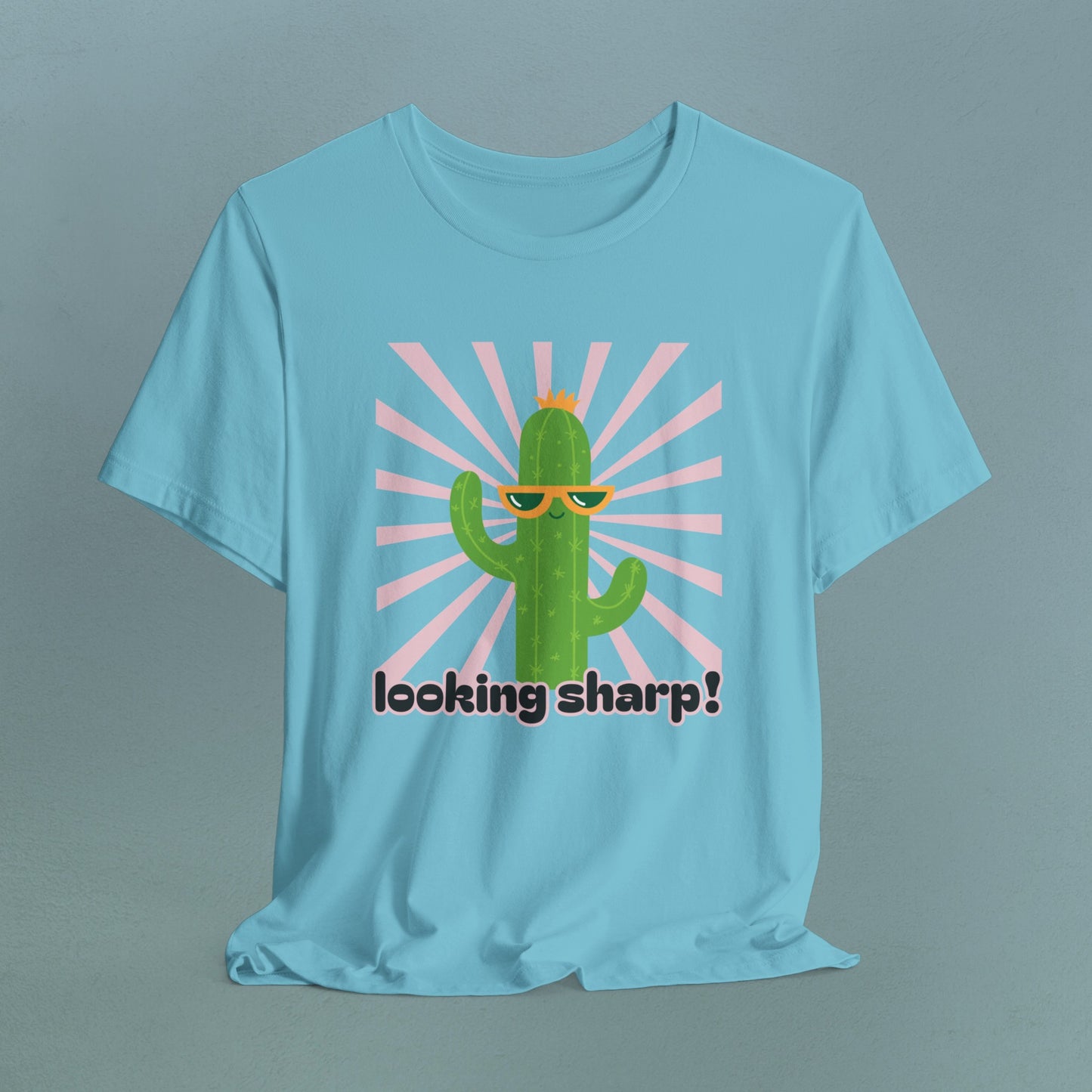 Looking Sharp! Cactus with sunglasses - Unisex Jersey T-Shirt