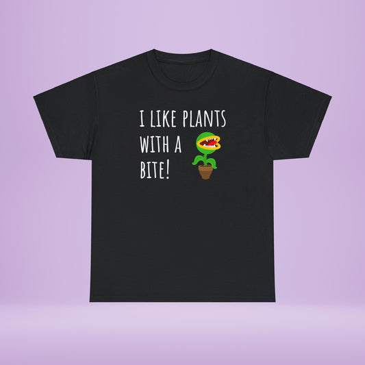 I like plants with a bite 2 - Unisex Carnivorous Plant T-Shirt