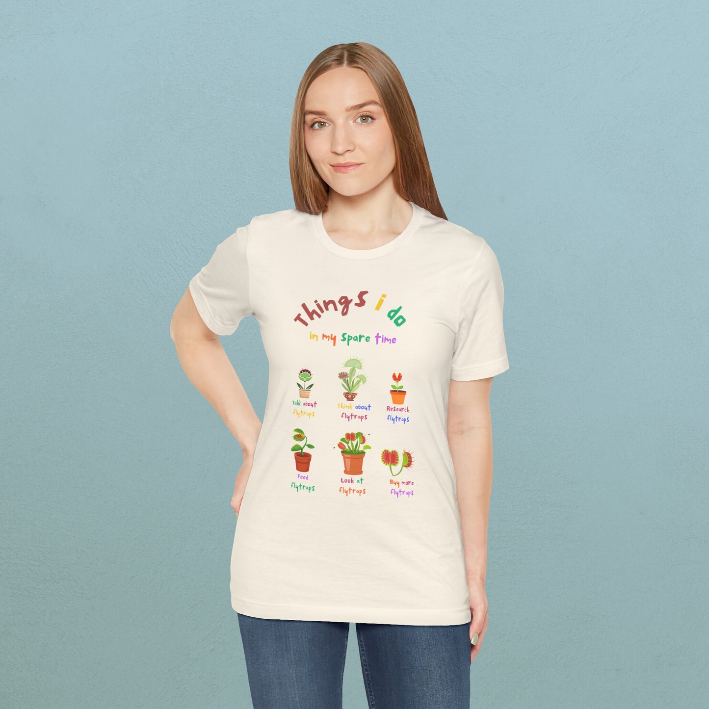 Things I do - Playful Flytraps - Unisex Jersey T-Shirt