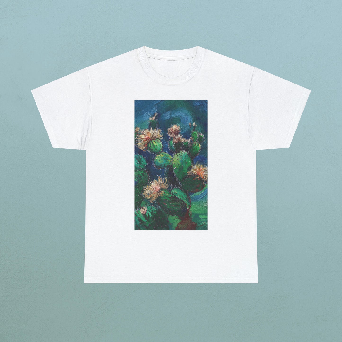 Van Gogh Cactus 2 - Unisex Cactus T-Shirt