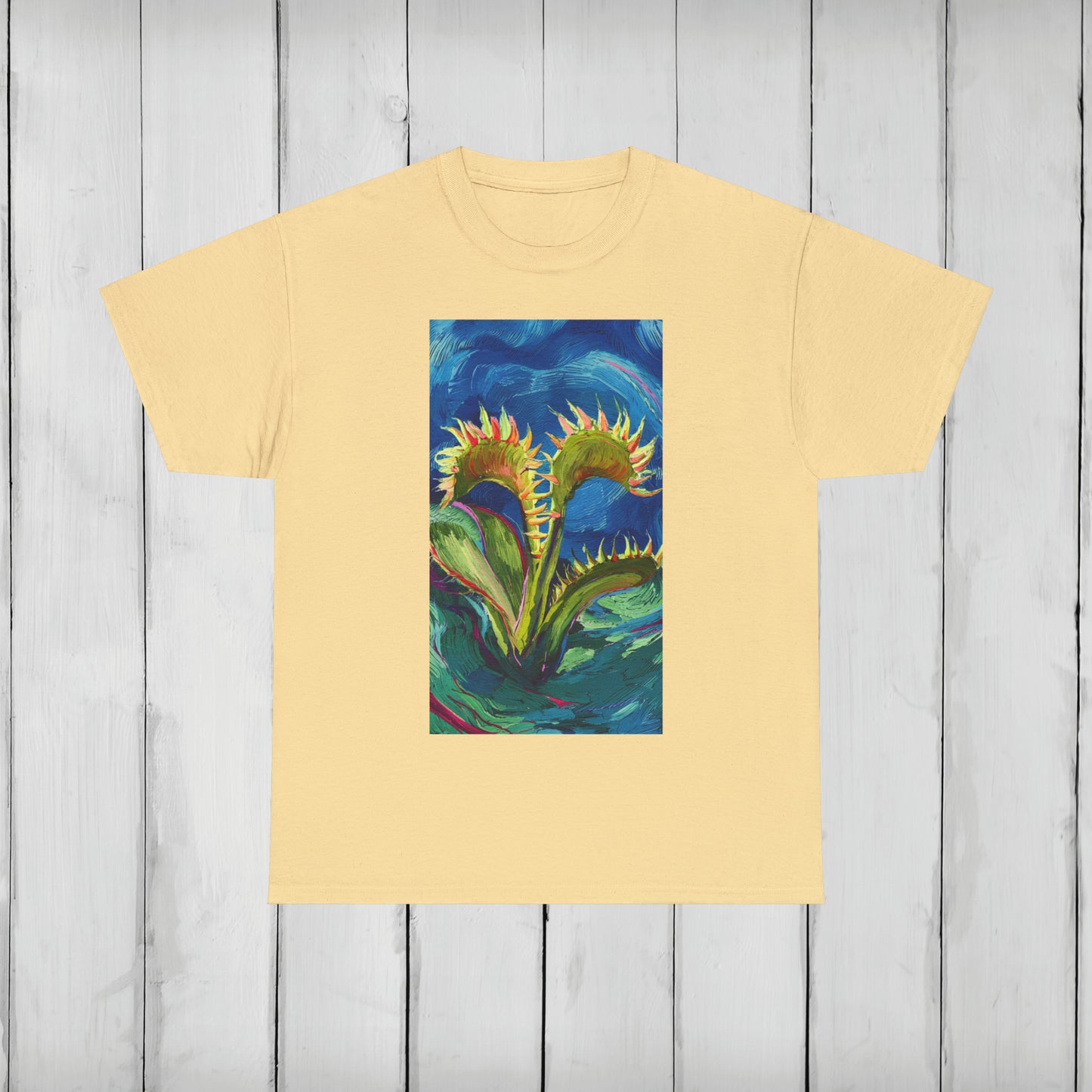 Van Gogh Flytrap 2 - Unisex Carnivorous Plant T-Shirt