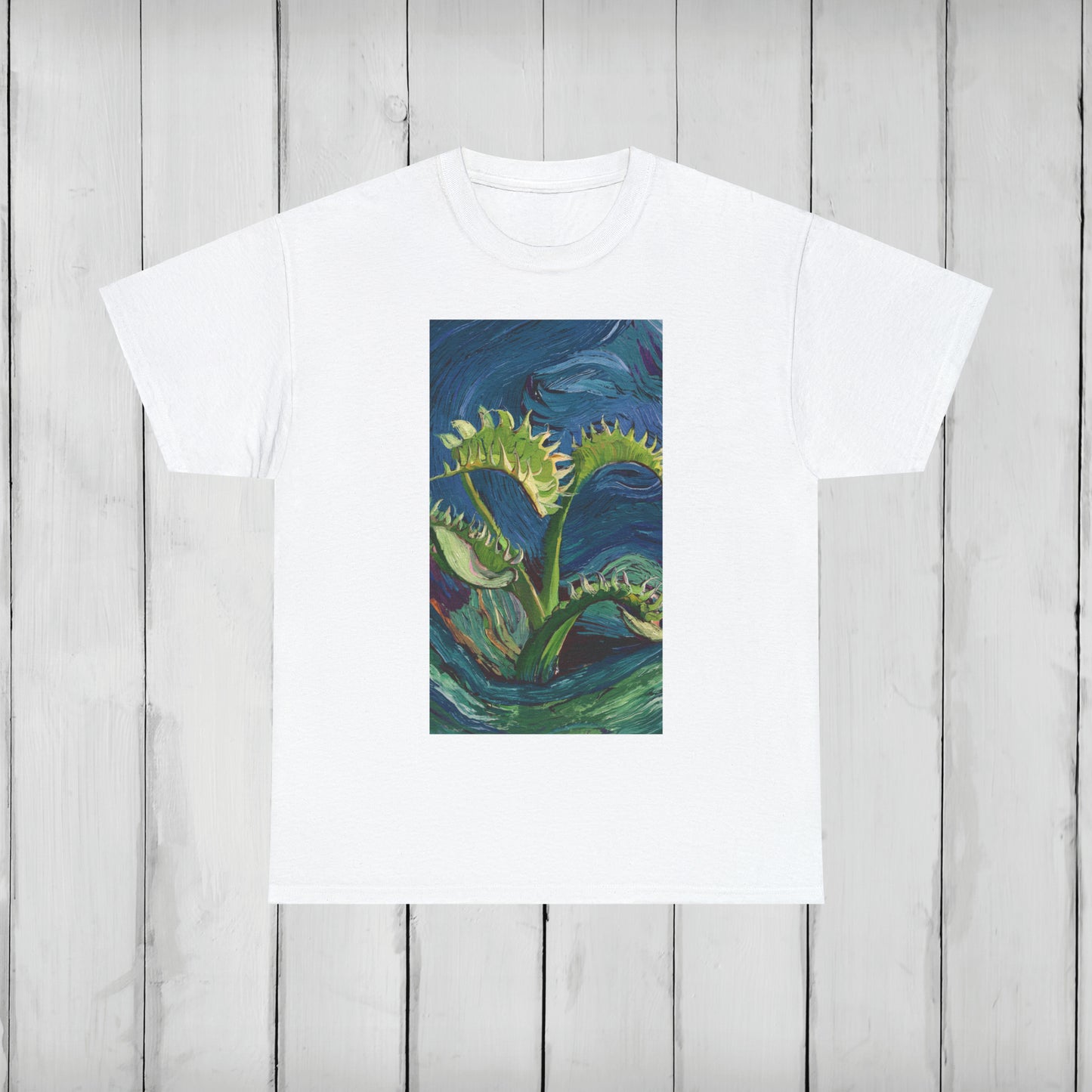 Van Gogh Flytrap 1 - Unisex Carnivorous Plant T-Shirt