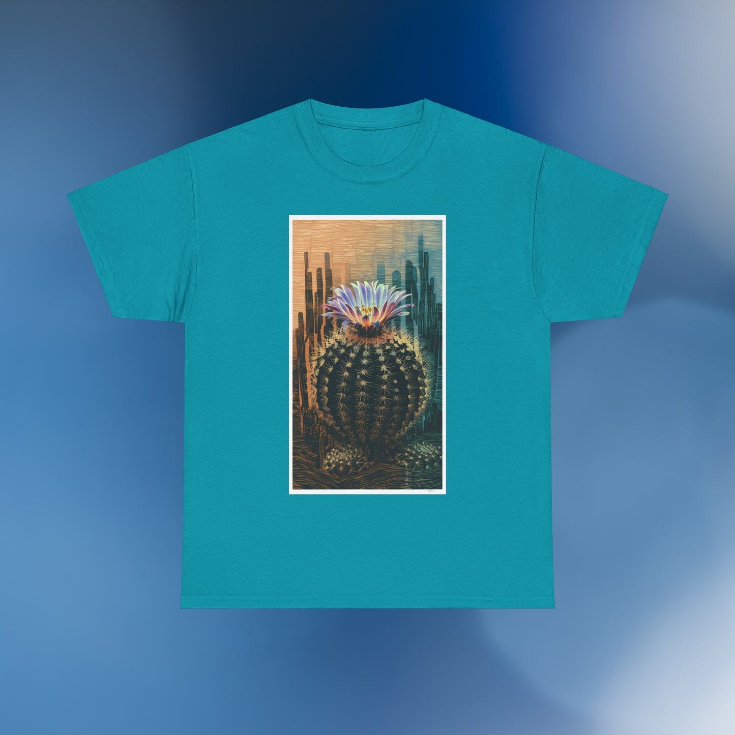 Linocut Cactus 3 - Unisex Cactus T-Shirt