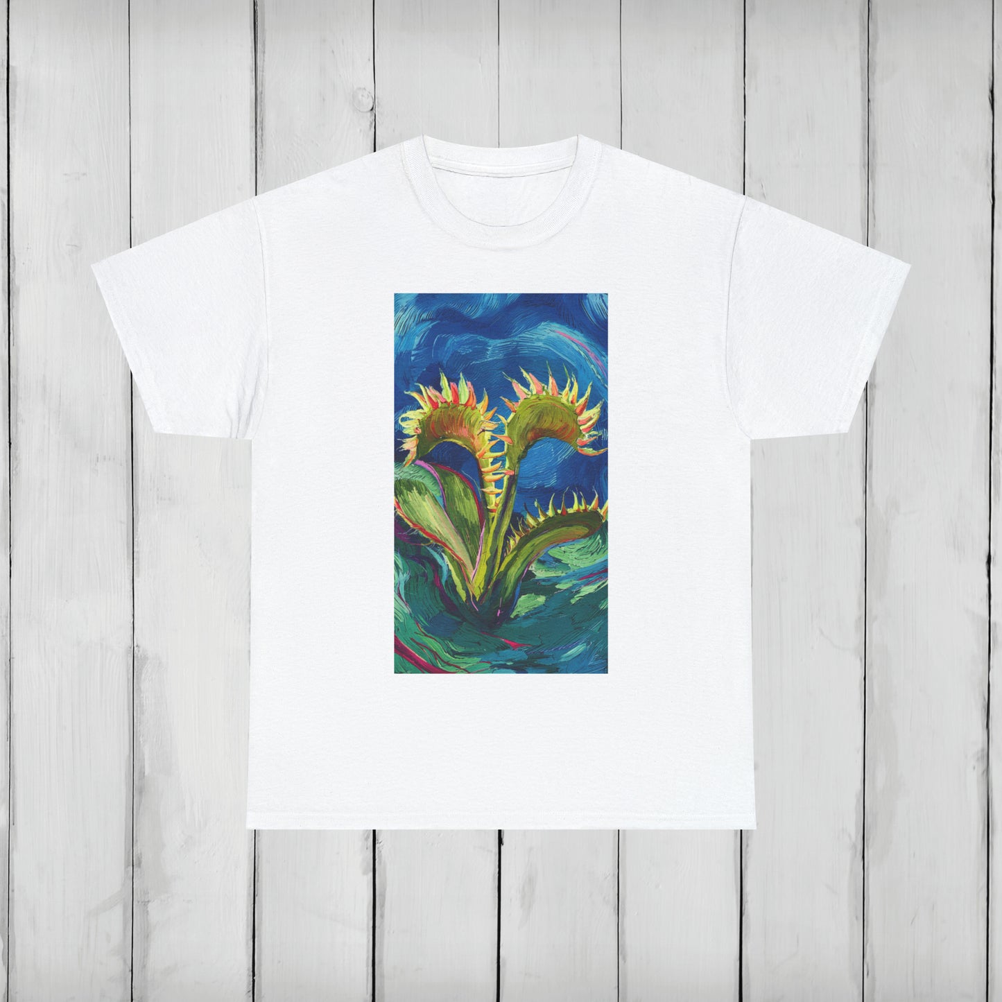 Van Gogh Flytrap 2 - Unisex Carnivorous Plant T-Shirt