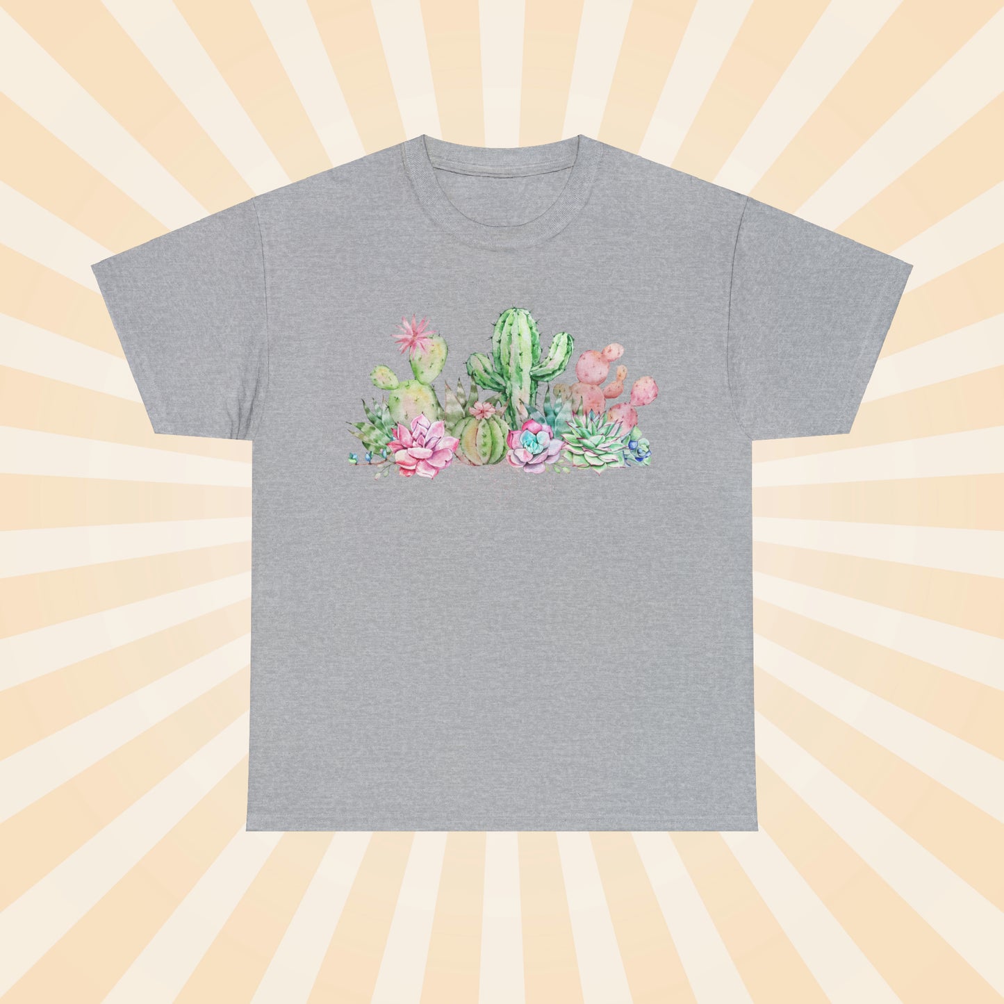 Pastel Succulents - Unisex Succulent T-Shirt