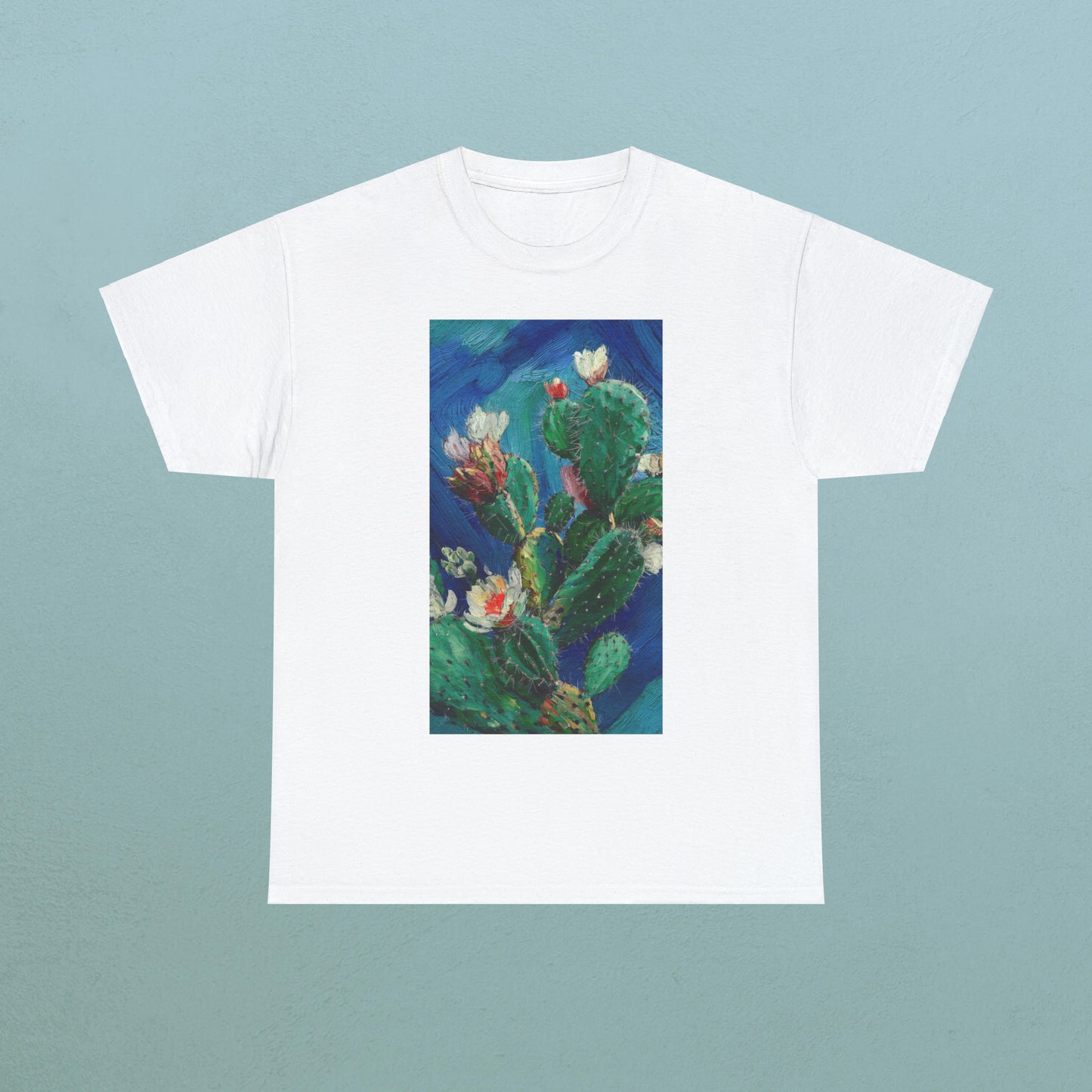 Van Gogh Cactus 3 - Unisex Cactus T-Shirt