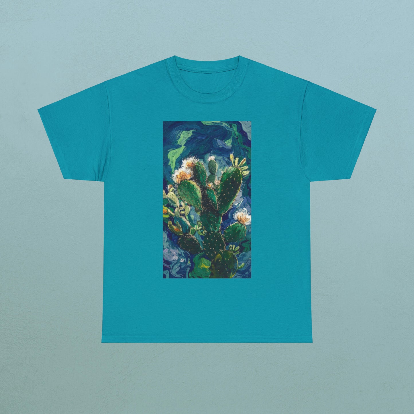 Van Gogh Cactus 1 - Unisex Cactus T-Shirt