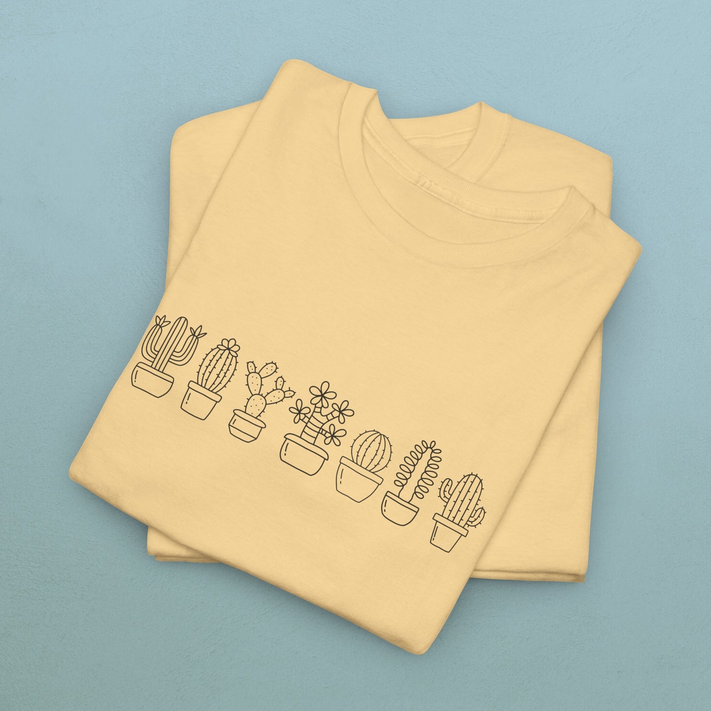 Succulents in line - Unisex Succulent T-Shirt