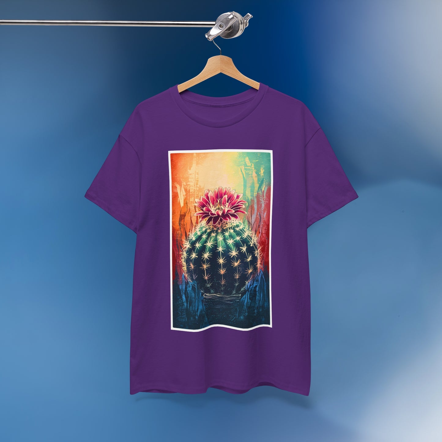 Linocut Cactus 1 - Unisex Cactus T-Shirt