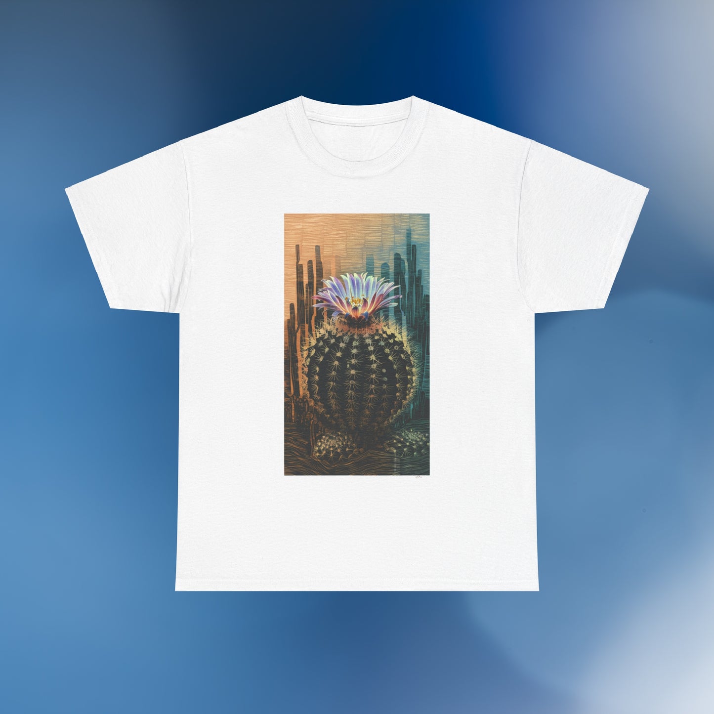 Linocut Cactus 3 - Unisex Cactus T-Shirt