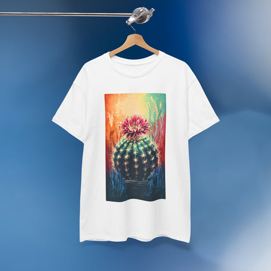 Linocut Cactus 1 - Unisex Cactus T-Shirt