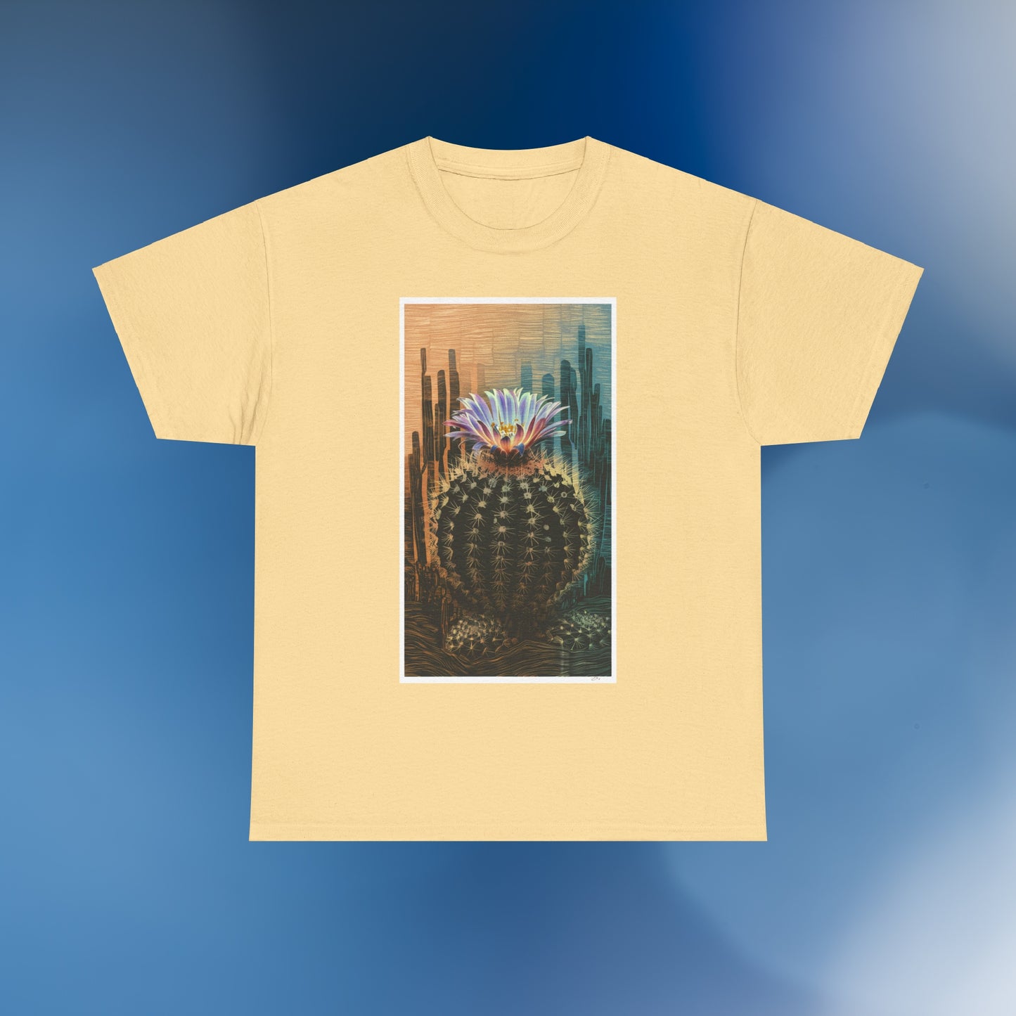 Linocut Cactus 3 - Unisex Cactus T-Shirt