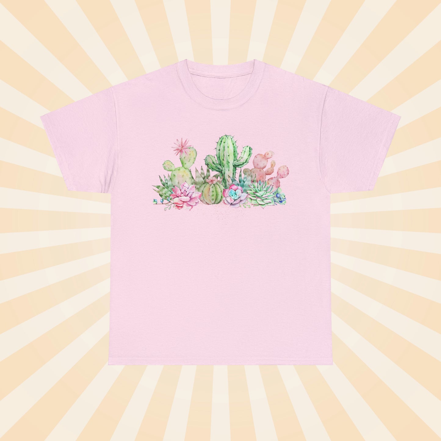 Pastel Succulents - Unisex Succulent T-Shirt