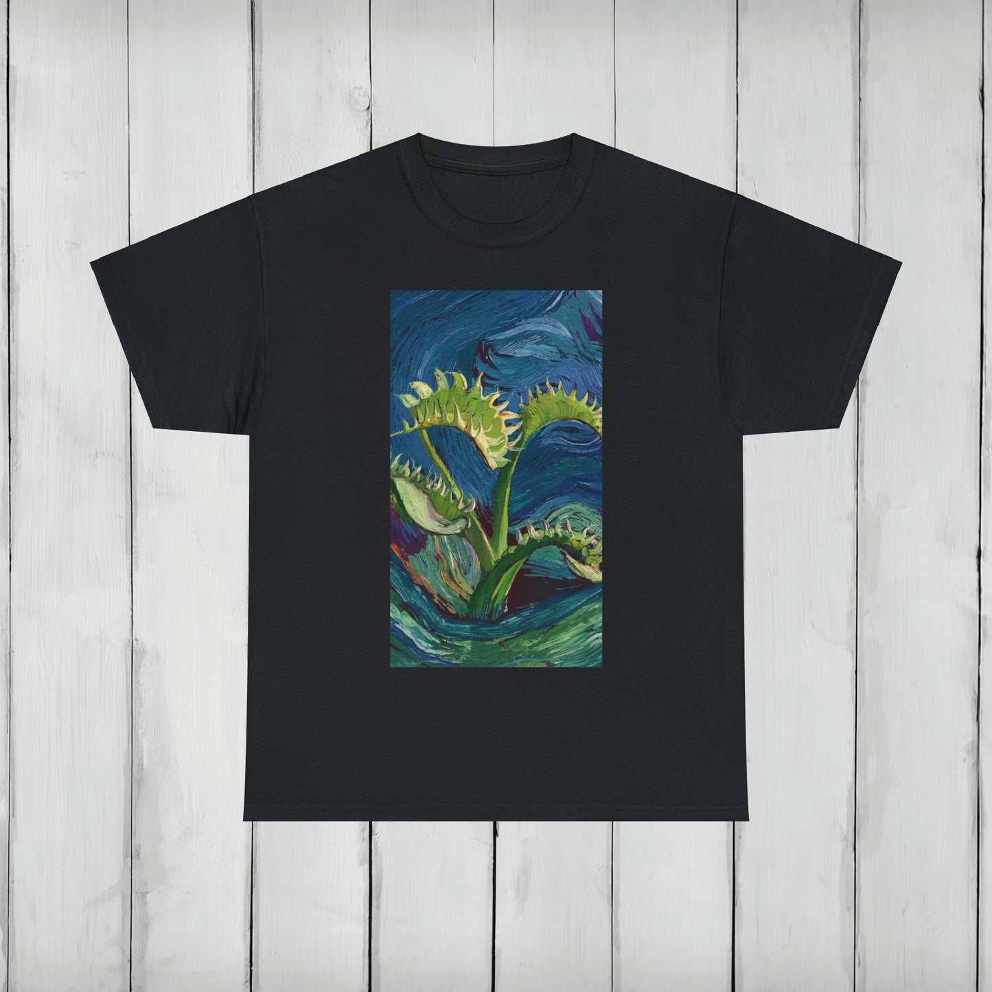 Van Gogh Flytrap 1 - Unisex Carnivorous Plant T-Shirt