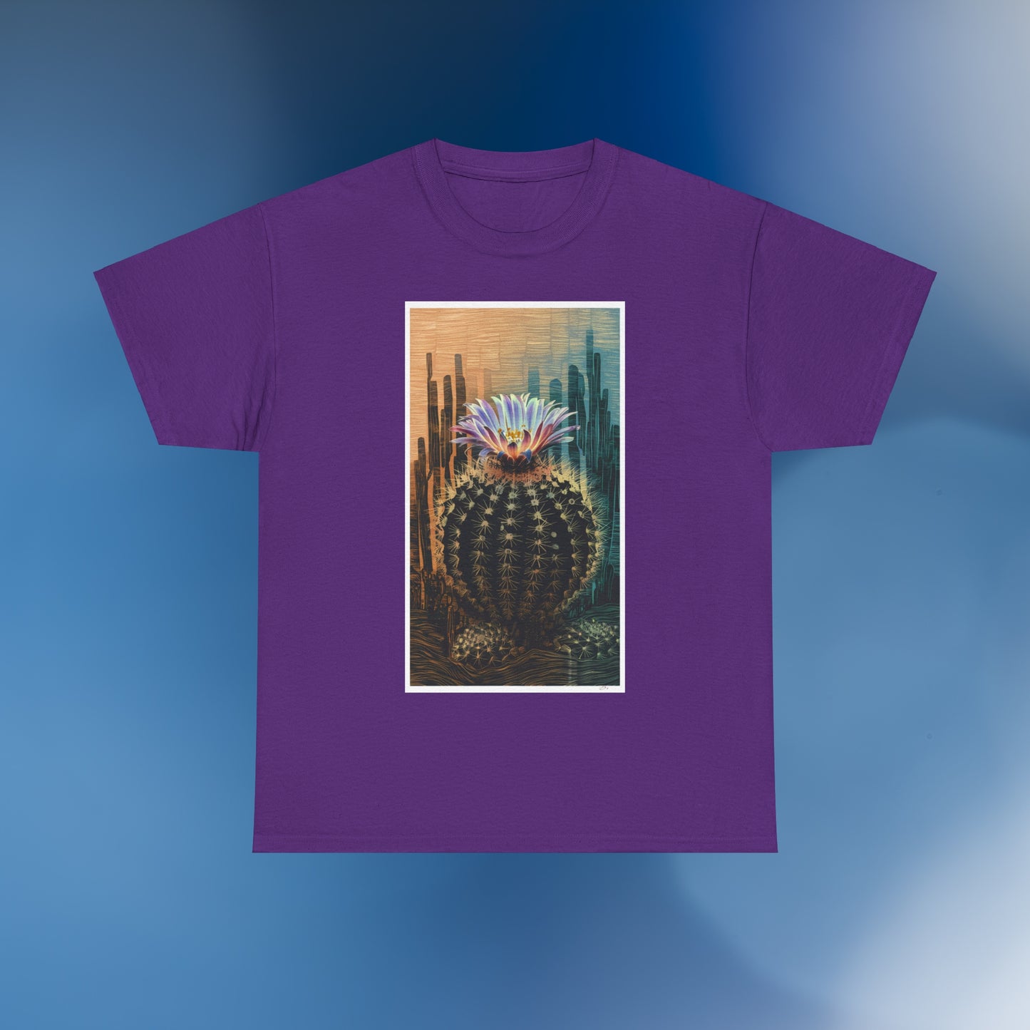 Linocut Cactus 3 - Unisex Cactus T-Shirt