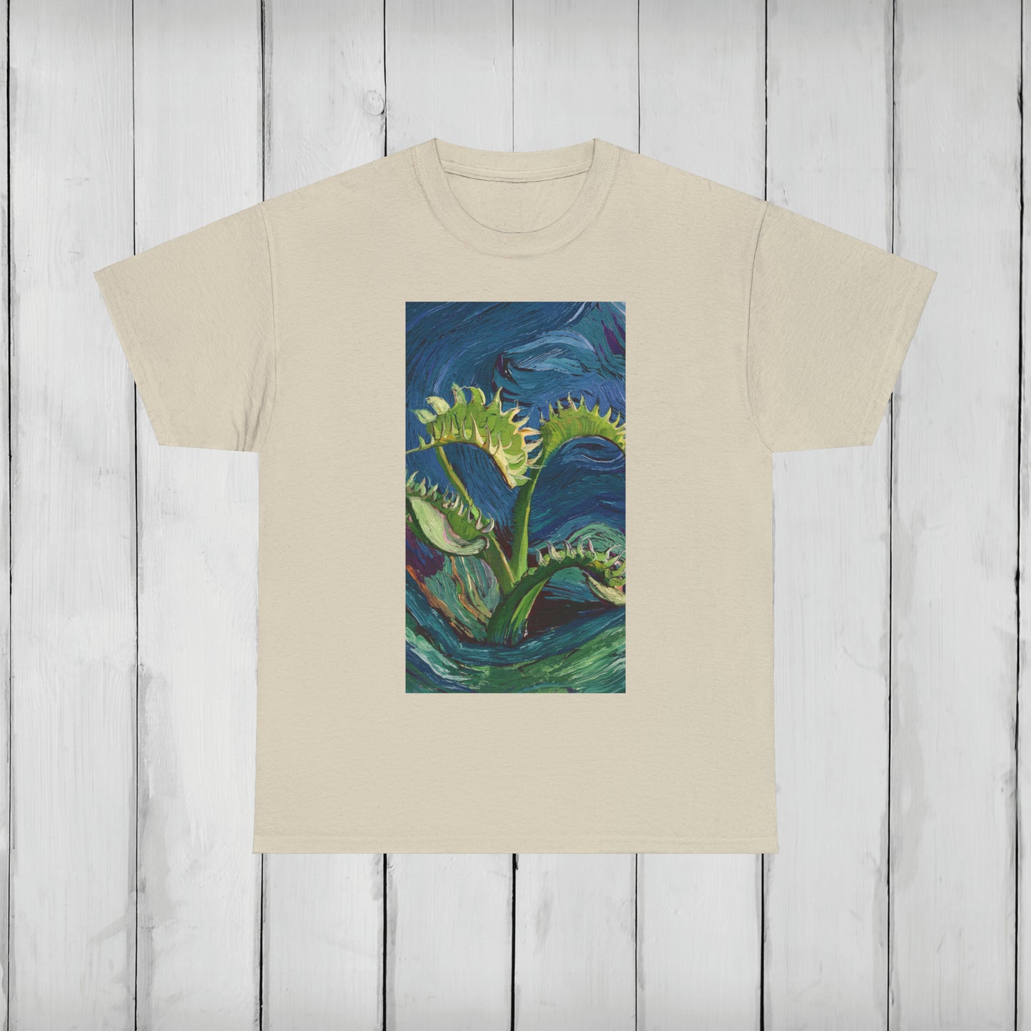 Van Gogh Flytrap 1 - Unisex Carnivorous Plant T-Shirt