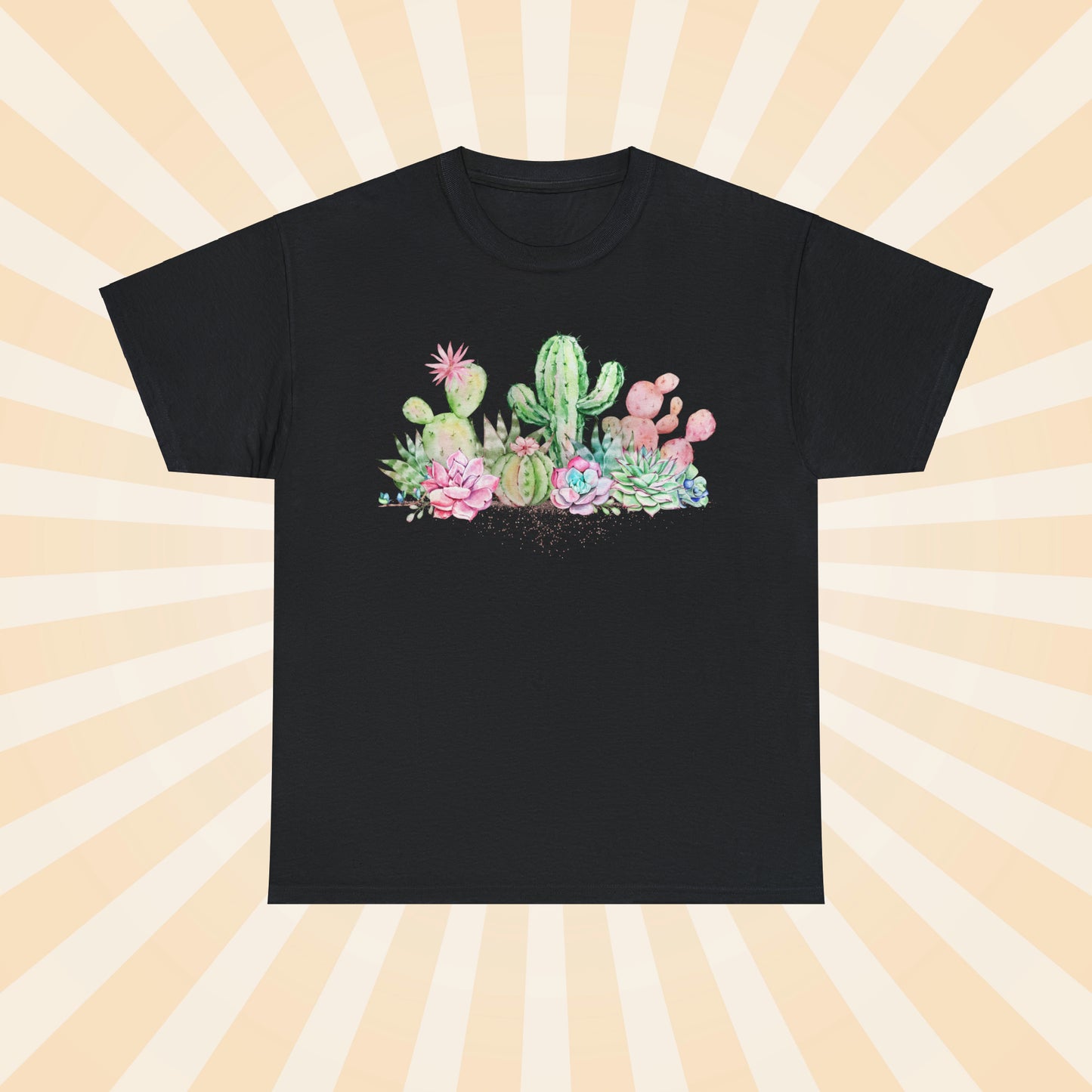 Pastel Succulents - Unisex Succulent T-Shirt