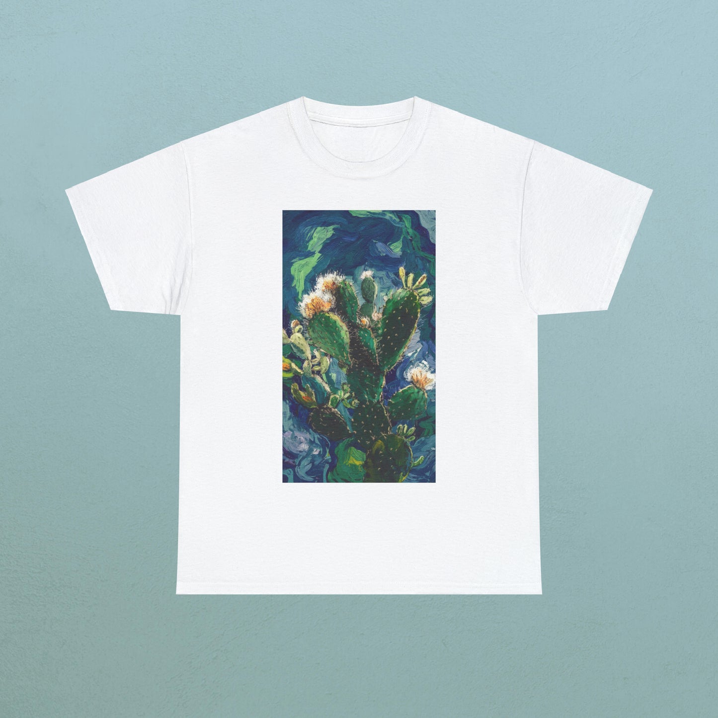 Van Gogh Cactus 1 - Unisex Cactus T-Shirt