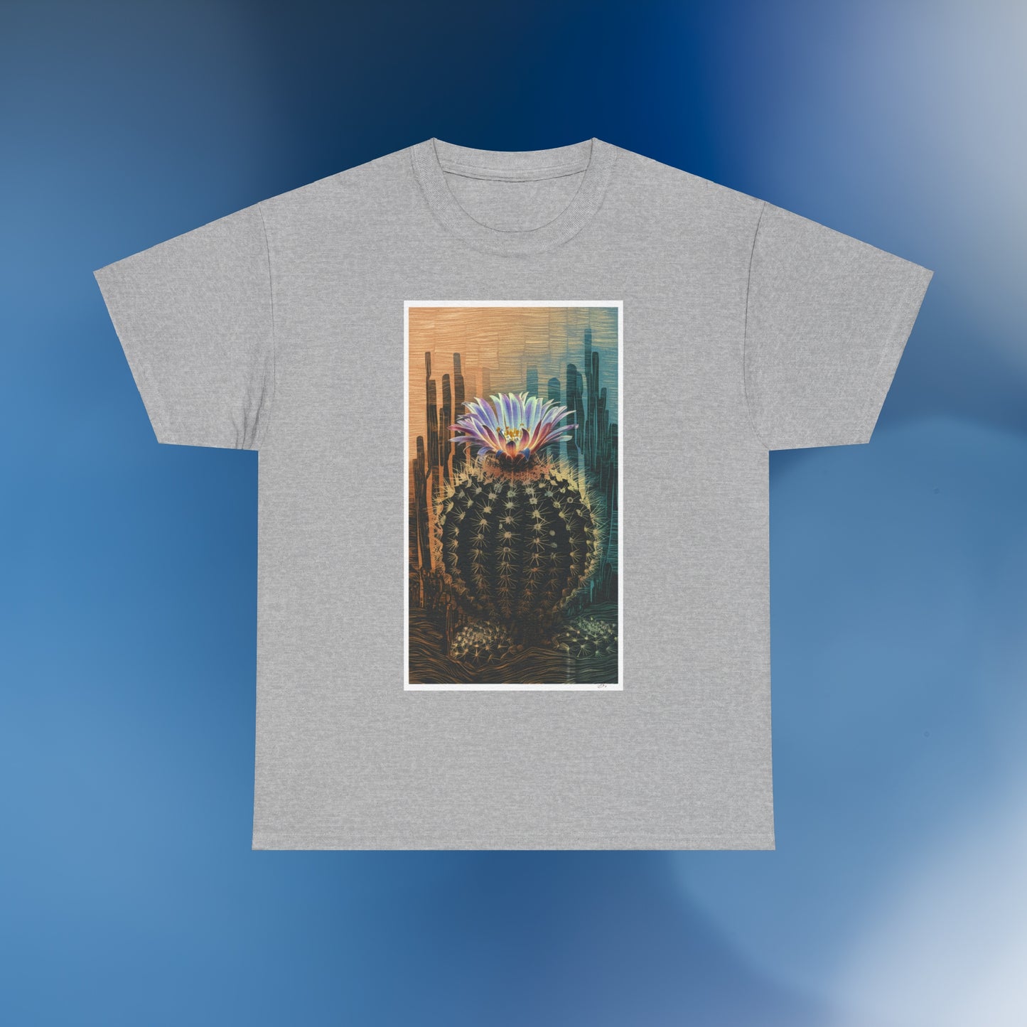 Linocut Cactus 3 - Unisex Cactus T-Shirt