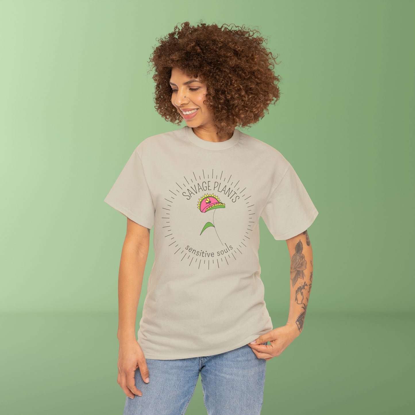 Savage Plants, sensitive souls - Unisex Carnivorous Plant T-Shirt