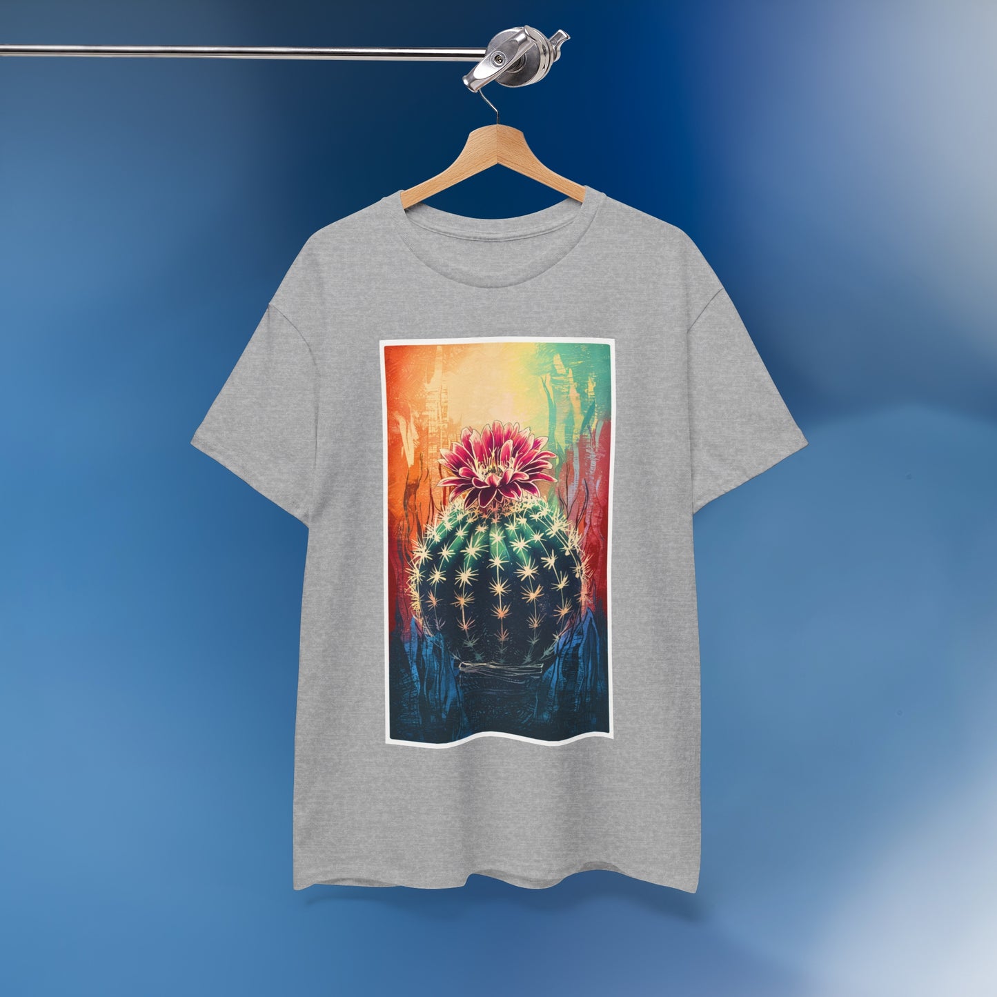 Linocut Cactus 1 - Unisex Cactus T-Shirt