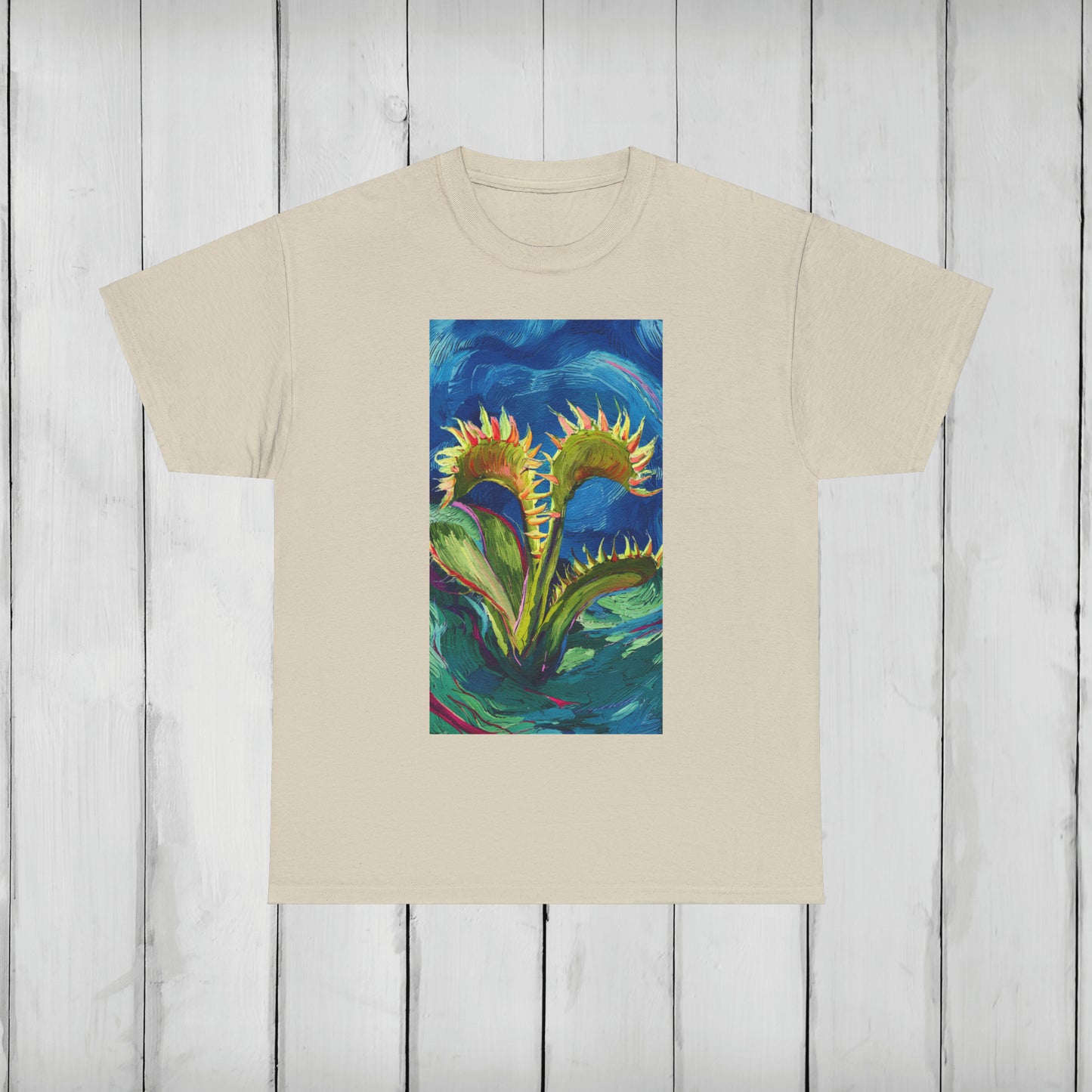 Van Gogh Flytrap 2 - Unisex Carnivorous Plant T-Shirt