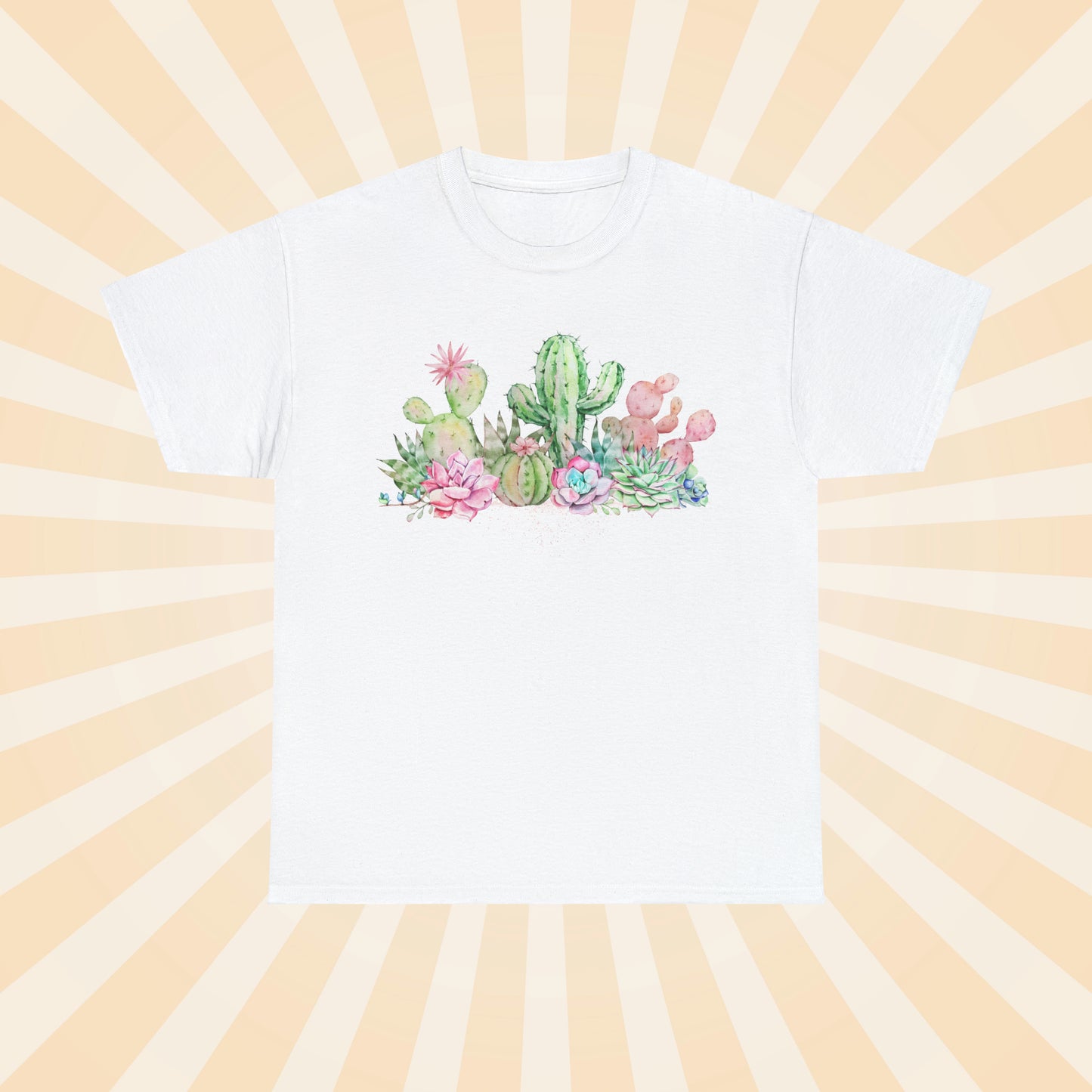 Pastel Succulents - Unisex Succulent T-Shirt