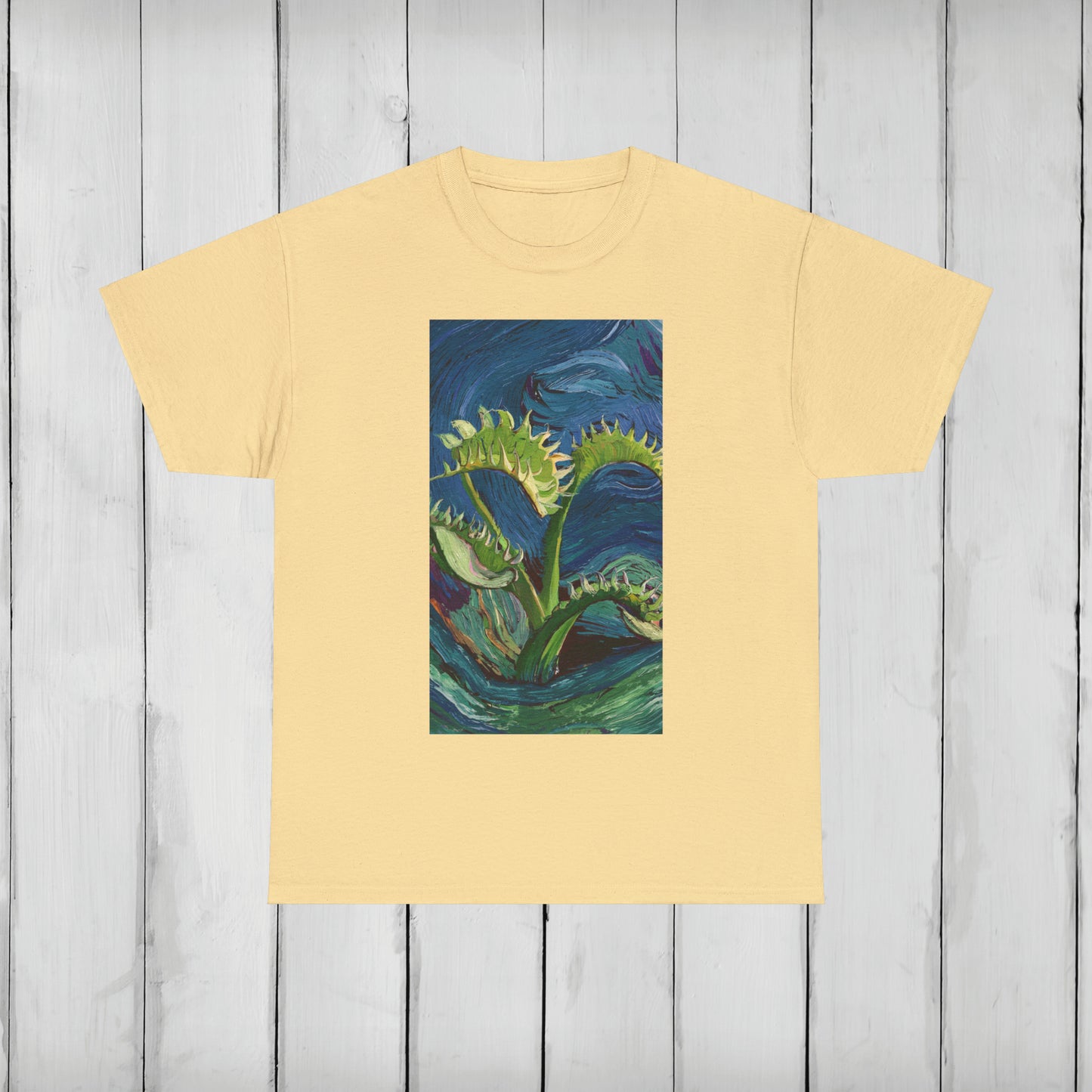 Van Gogh Flytrap 1 - Unisex Carnivorous Plant T-Shirt