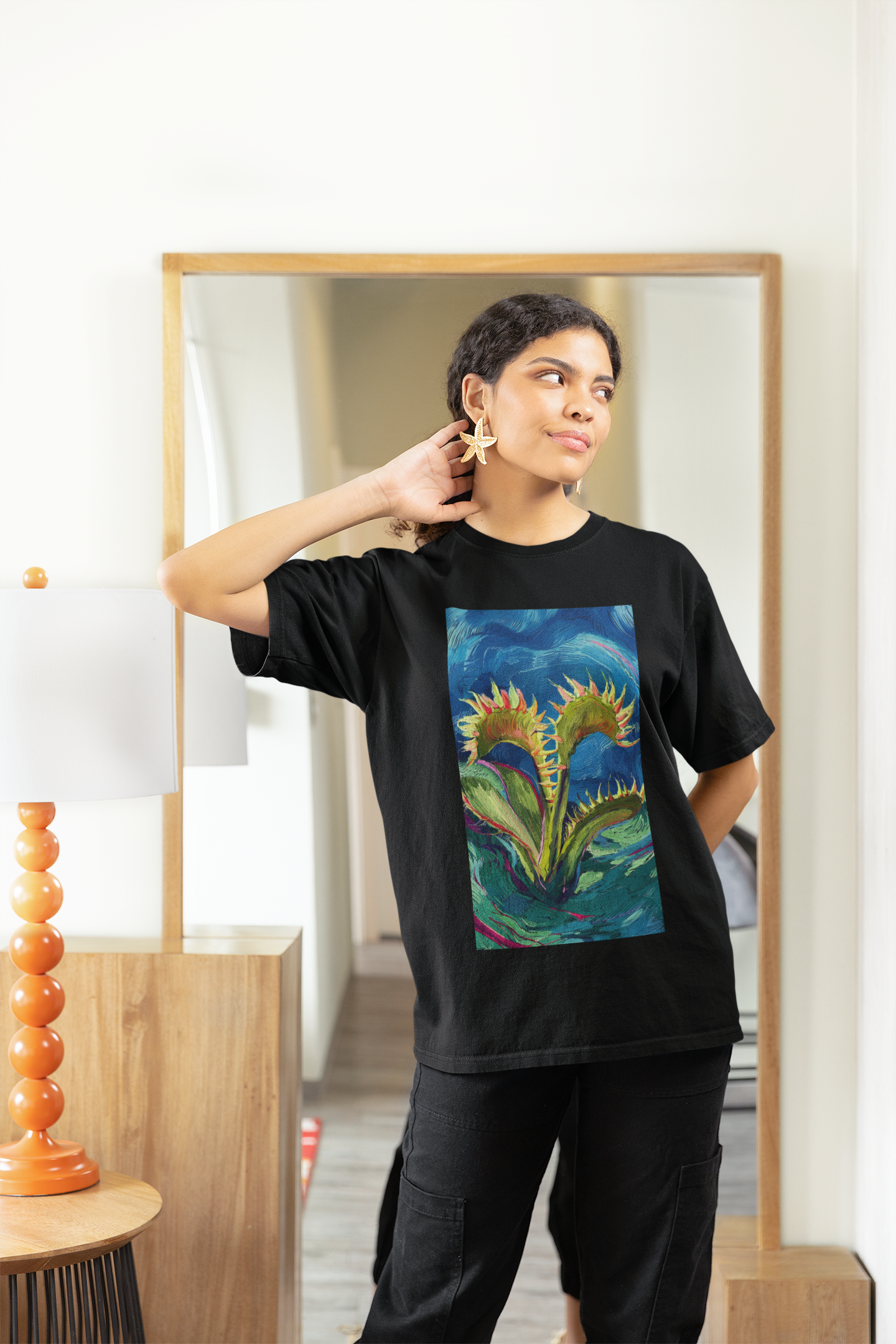 Van Gogh Flytrap 2 - Unisex Carnivorous Plant T-Shirt